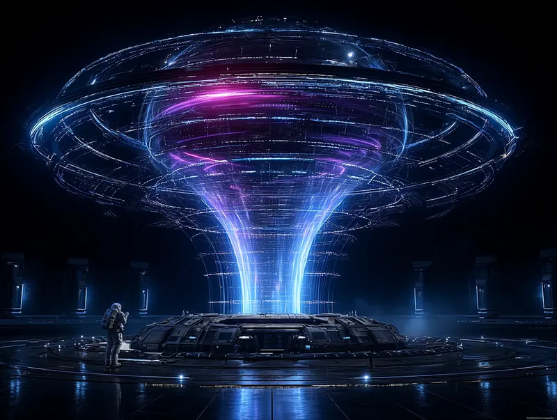 Artistic render 1 — orbital gravitational facility
