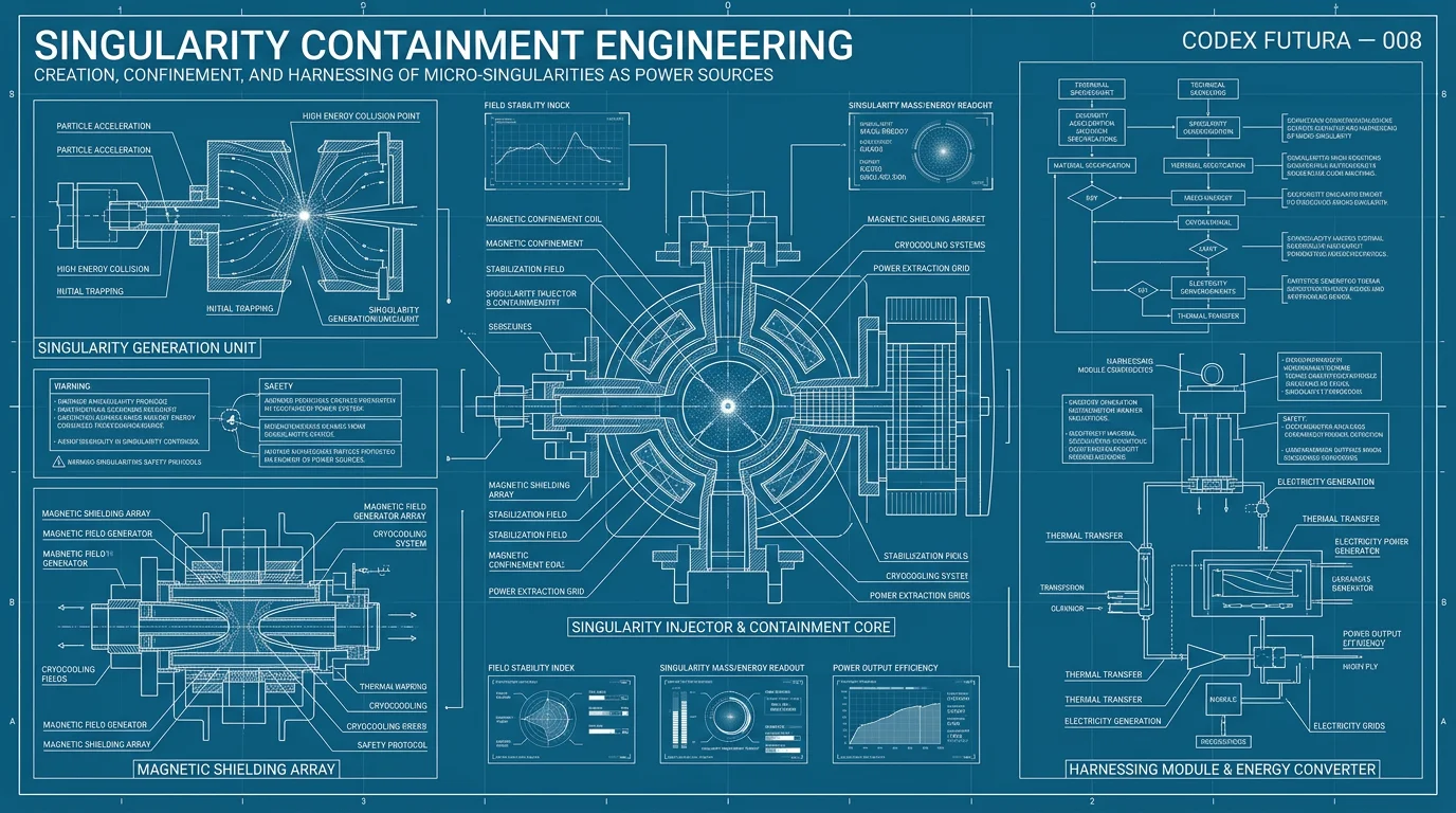 Blueprint visualization for Singularity Containment Engineering