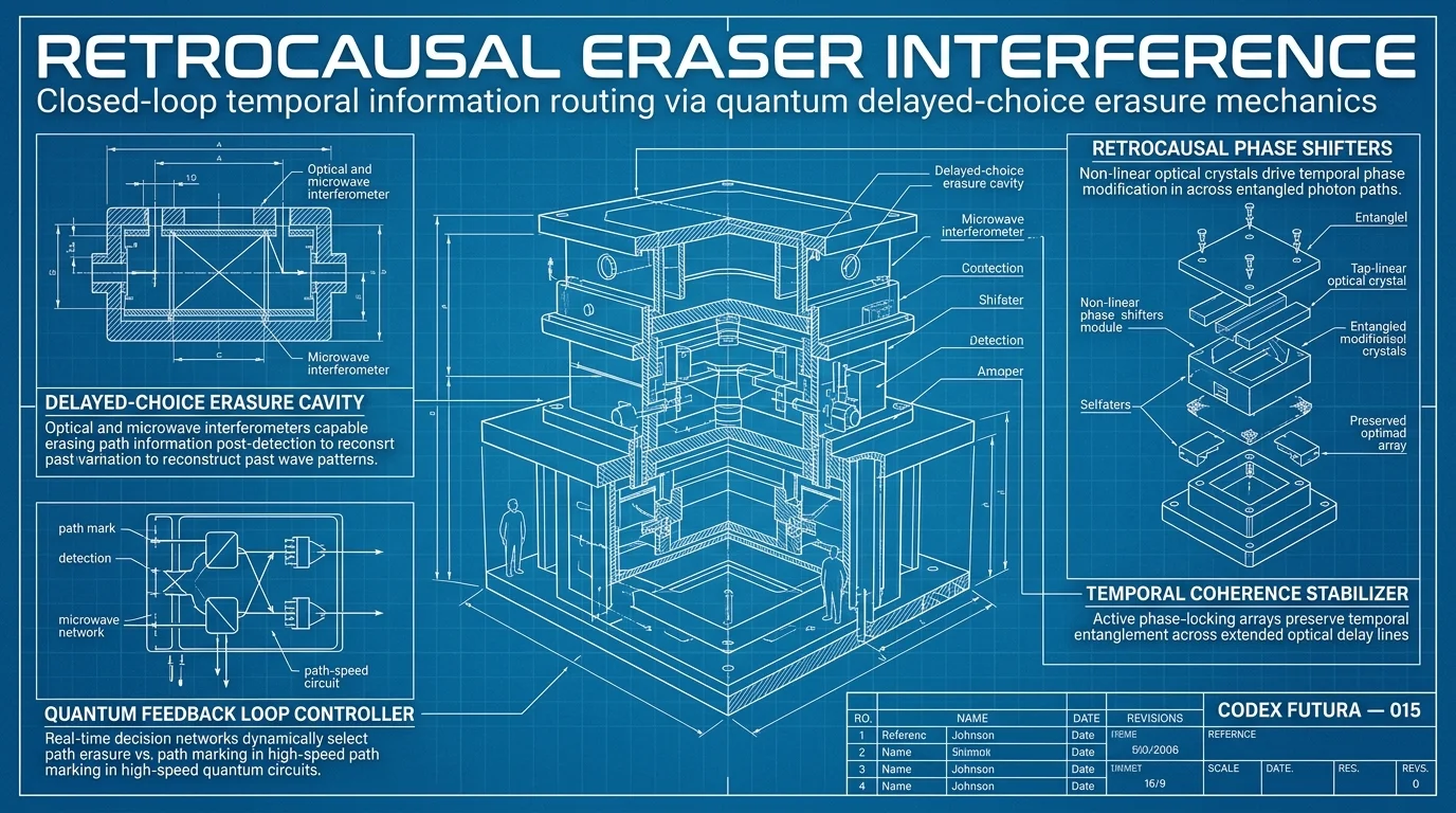 Blueprint visualization for Retrocausal Eraser Interference