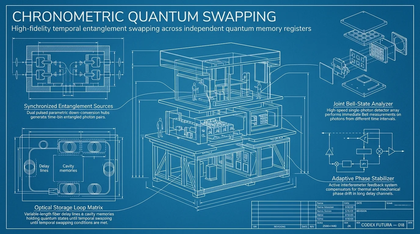 Blueprint visualization for Chronometric Quantum Swapping