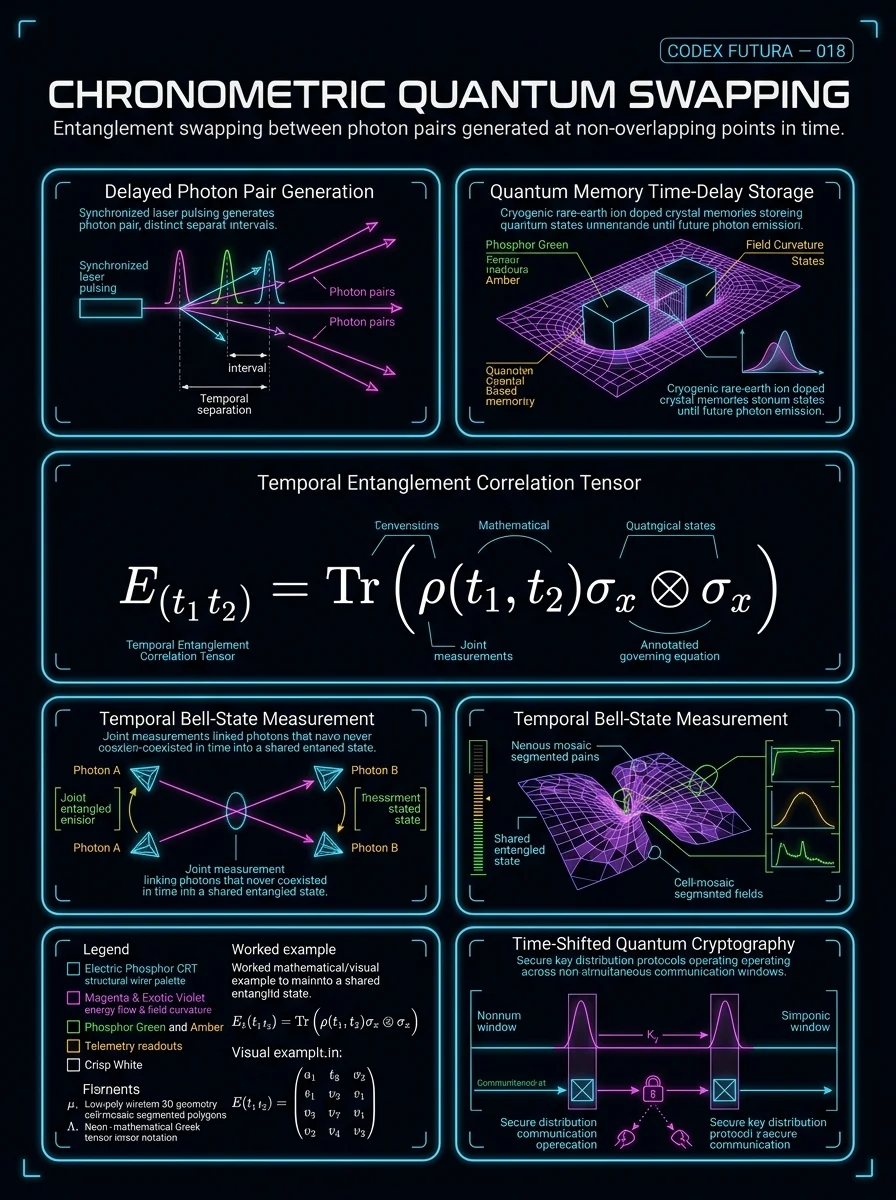 Technical visualization for Chronometric Quantum Swapping